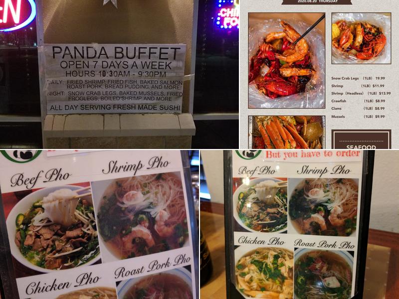 panda buffet Menu
