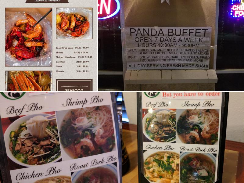 panda buffet Menu