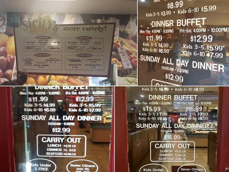 Golden Dragon Buffet II Menu