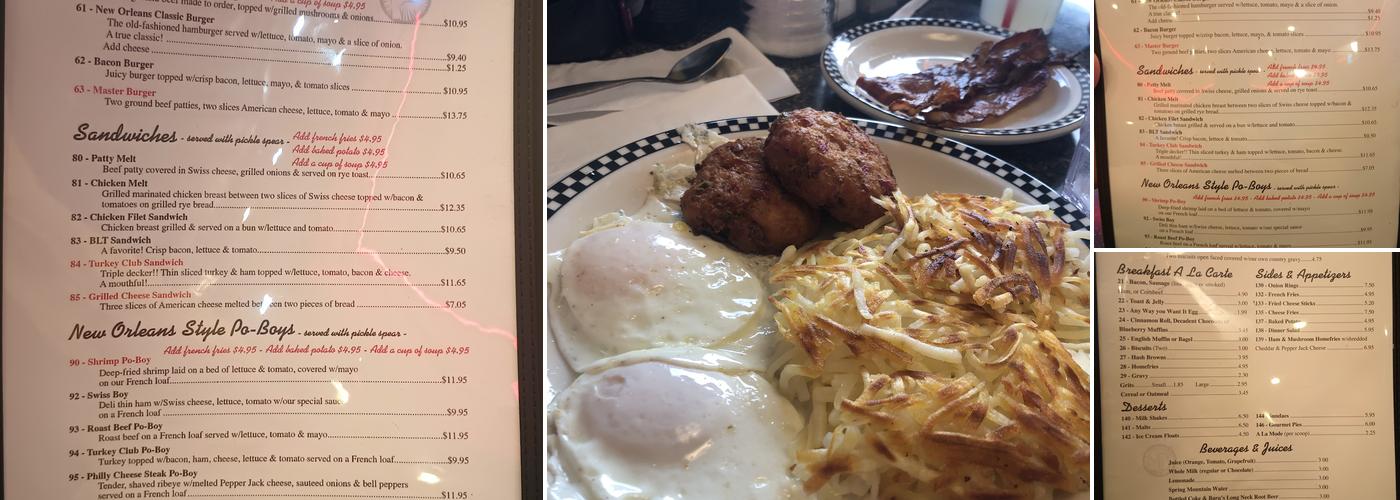 Big Easy Diner Menu