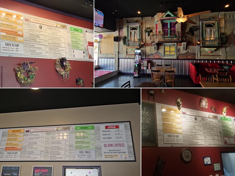 J. Gumbo's Menu