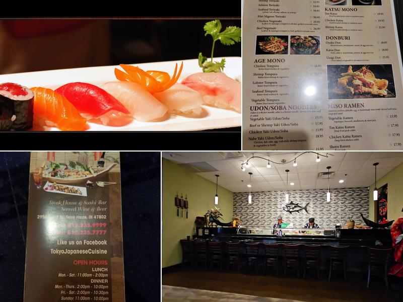 Tokyo Japanese Cuisine Hibachi Grill Menu