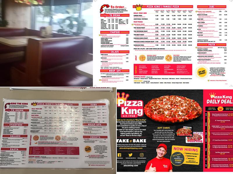 Pizza King Menu