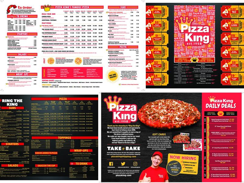 Pizza King Menu