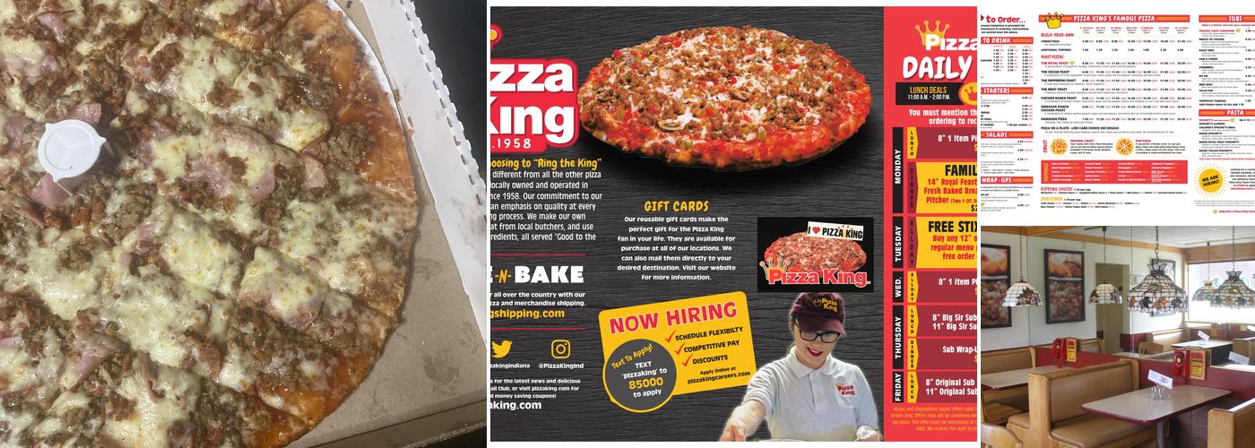 Pizza King Menu
