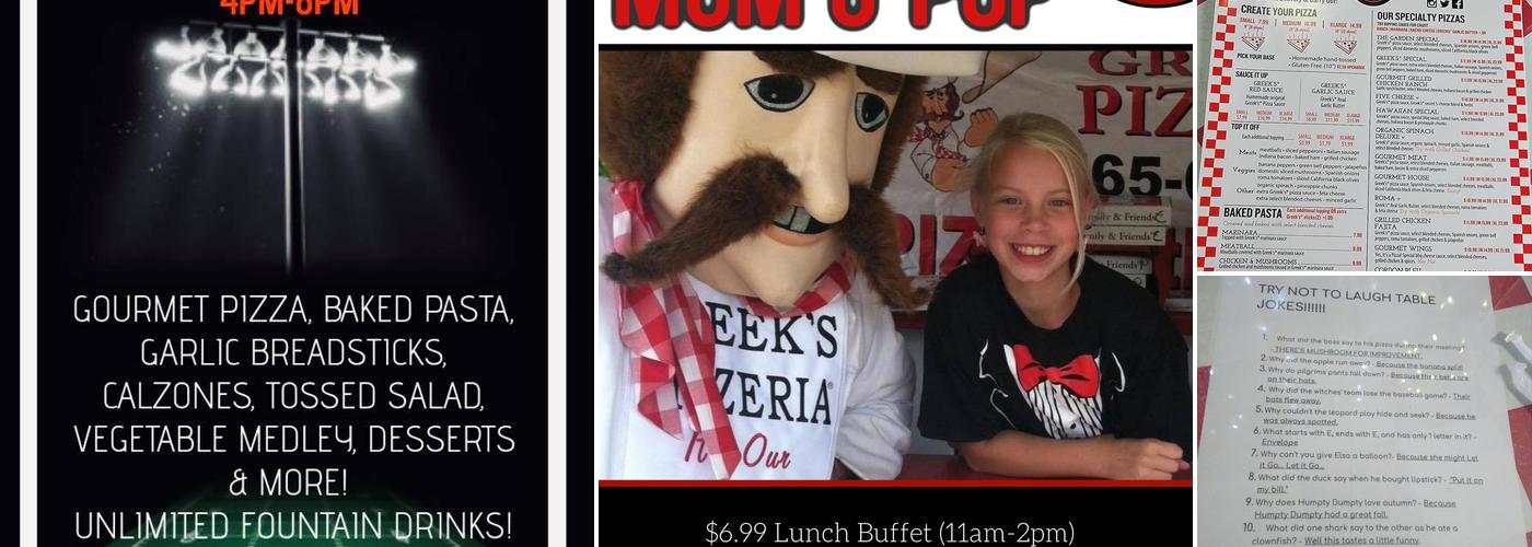 Greek's Pizzeria Menu