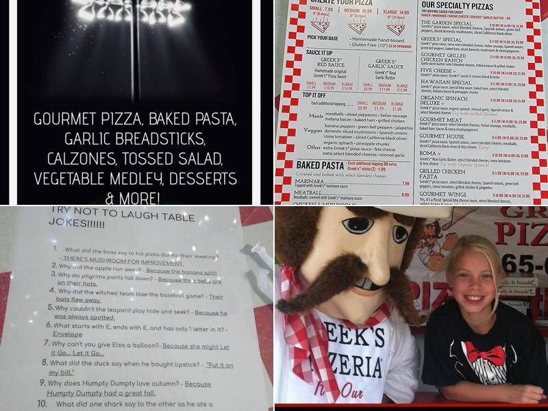 Greek's Pizzeria Menu