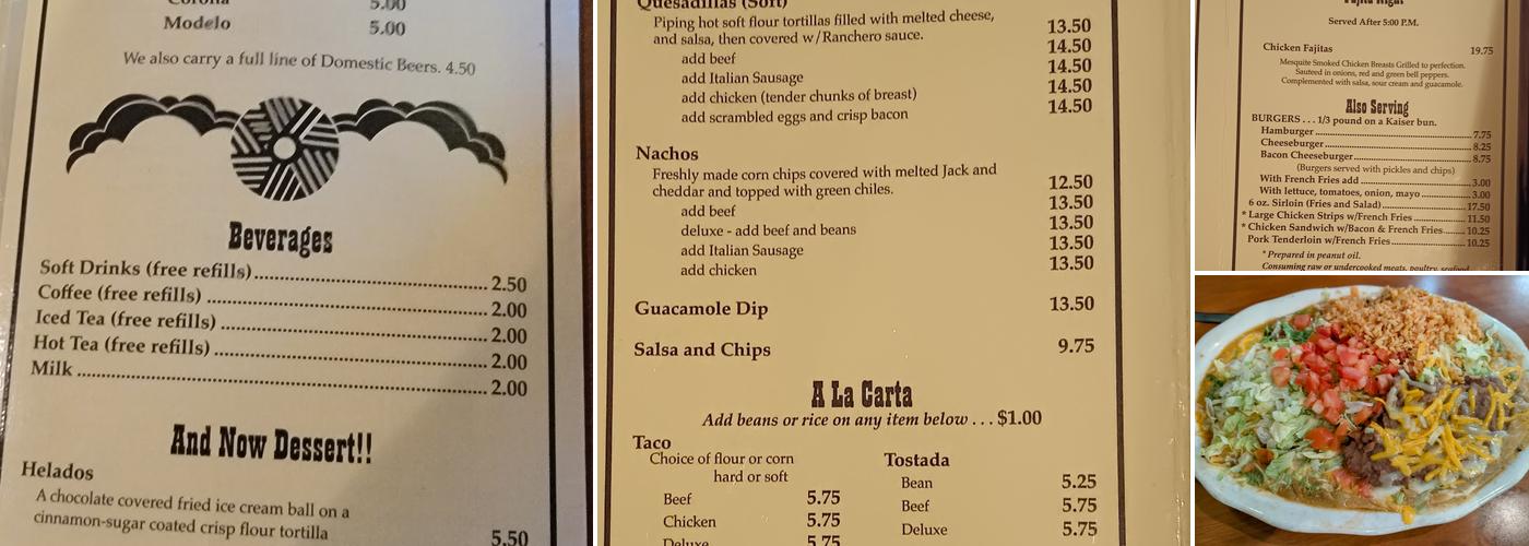 El Bee's Menu