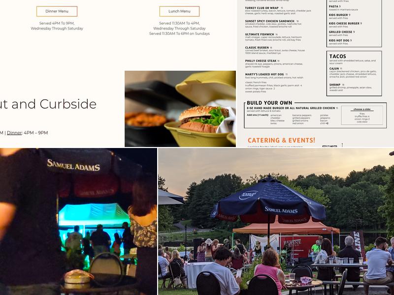 The Sunset Grille Menu