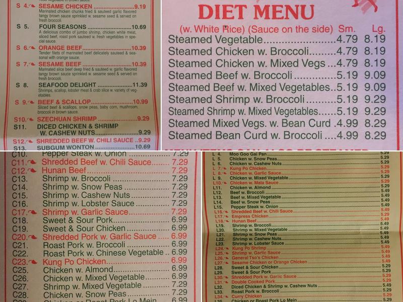 China Kitchen Menu