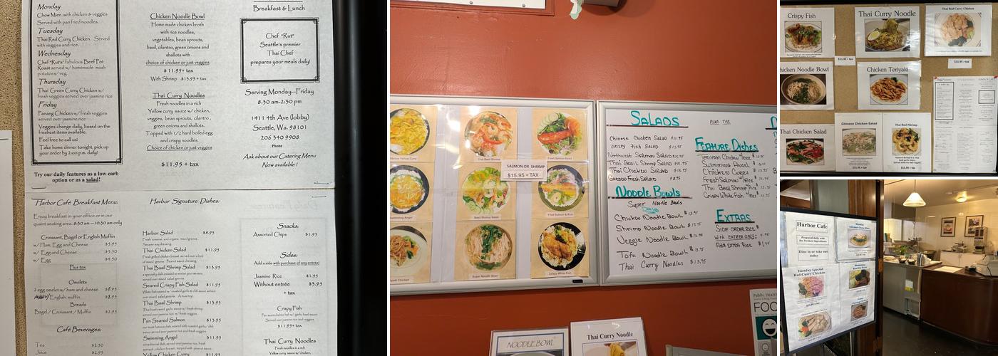 Harbor Cafe Menu