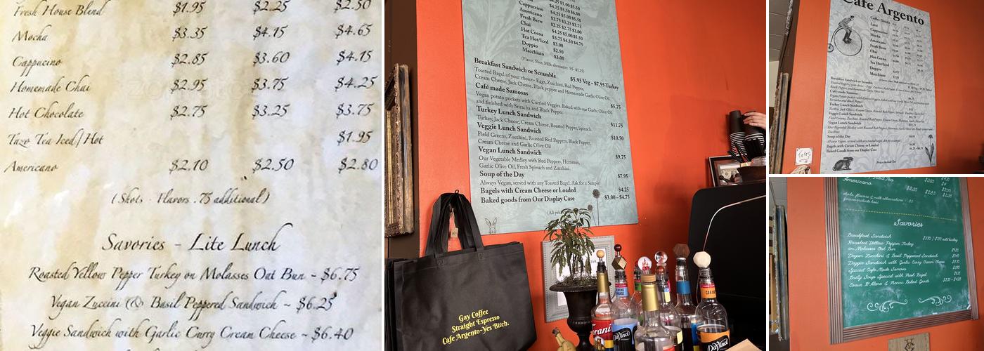 Cafe Argento Menu