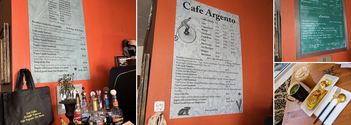 Cafe Argento Menu