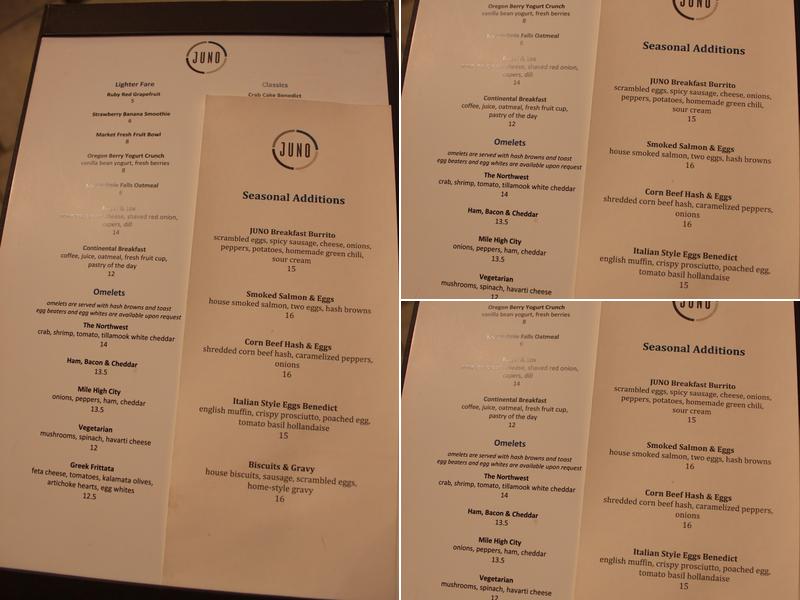 Juno Menu
