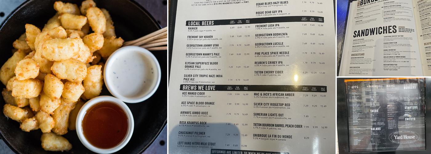 Yard House Menu