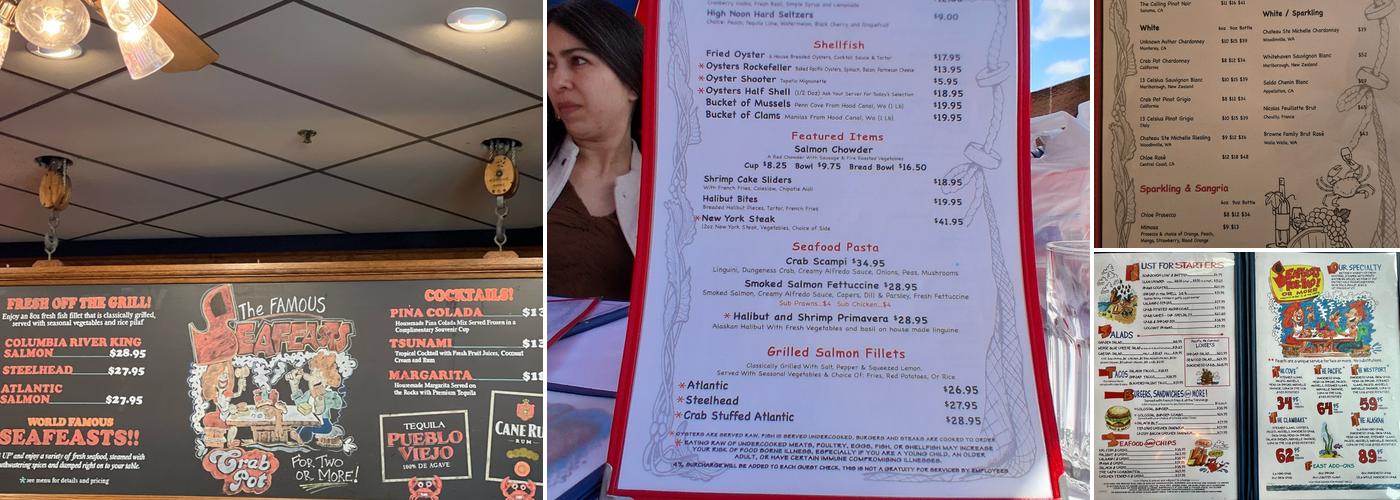 The Crab Pot Seattle Menu