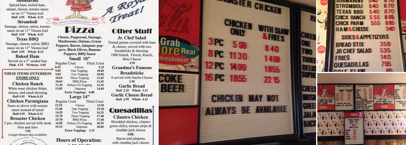 Pizza King Menu