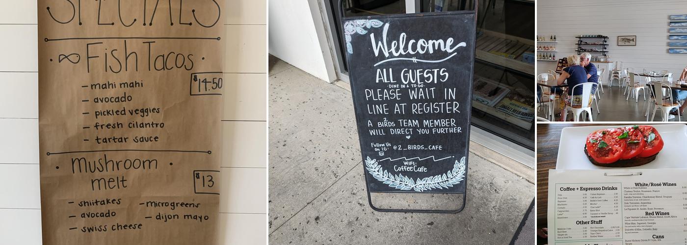 2 Birds Coffee And Cafe Menu