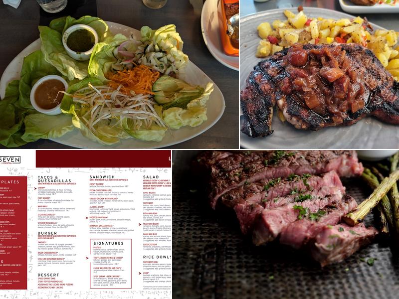 RedSeven Kitchen + Cocktail Menu