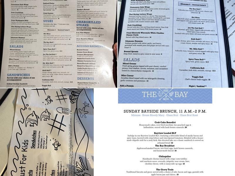The Bay Menu
