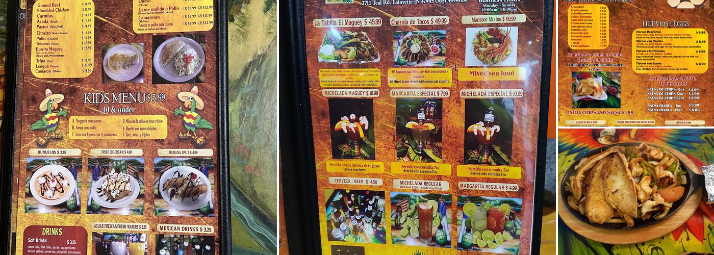 El Maguey Menu