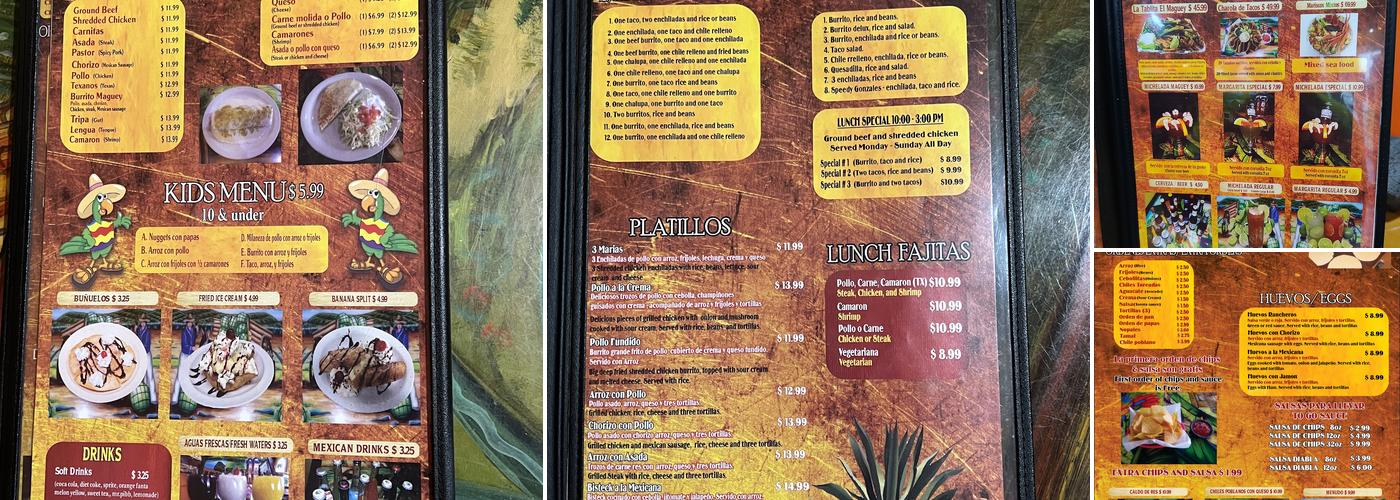 El Maguey Menu