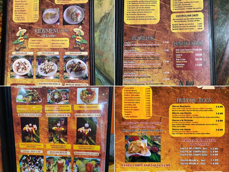 El Maguey Menu
