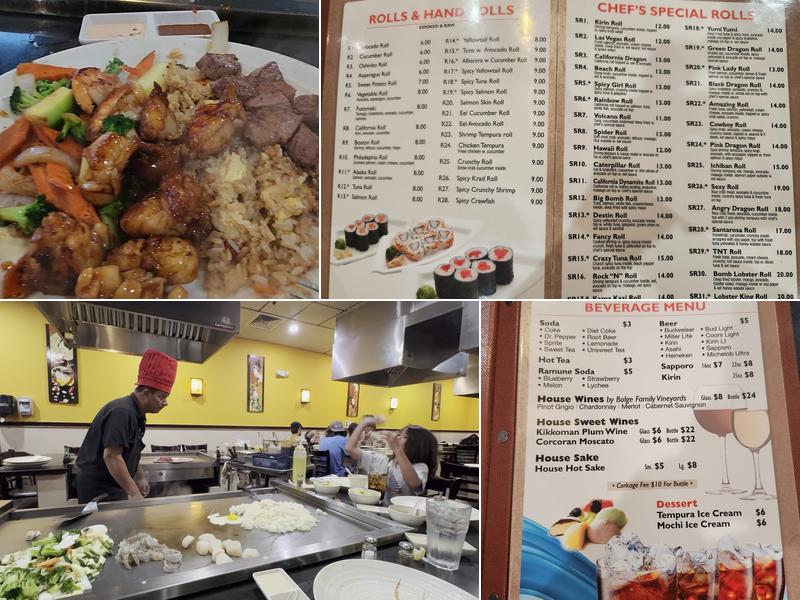 VKI Japanese Steakhouse & Sushi Bar Menu