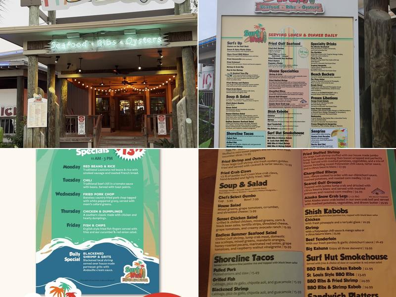 Surf Hut Menu