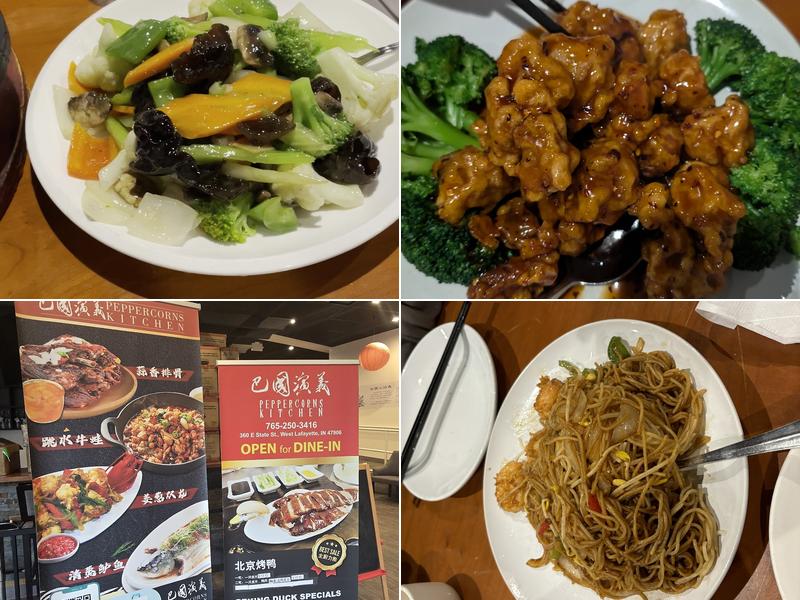 Peppercorns Kitchen Menu