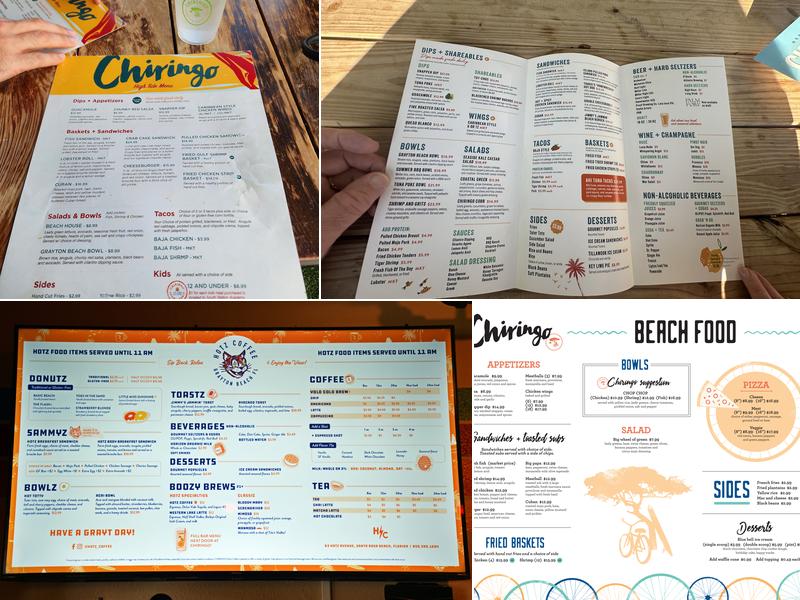 Chiringo Menu
