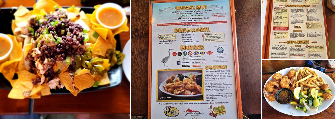 Pompano Joe's Menu