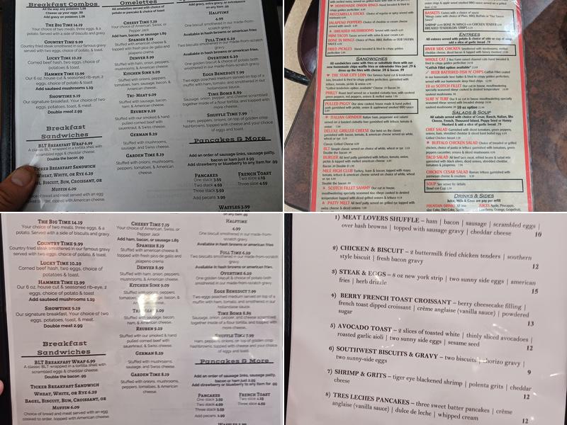 The Tick Tock Tavern & Eatery Menu