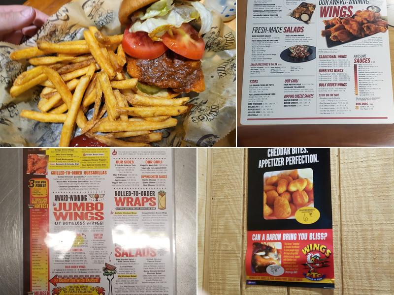 Wings Etc. Menu