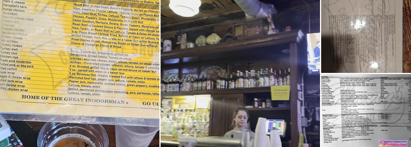 Harry's Chocolate Shop Menu