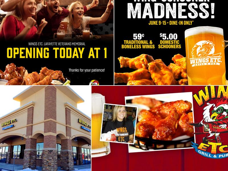 Wings Etc. 2049 Veterans Memorial Pkwy S Suite 5, Lafayette