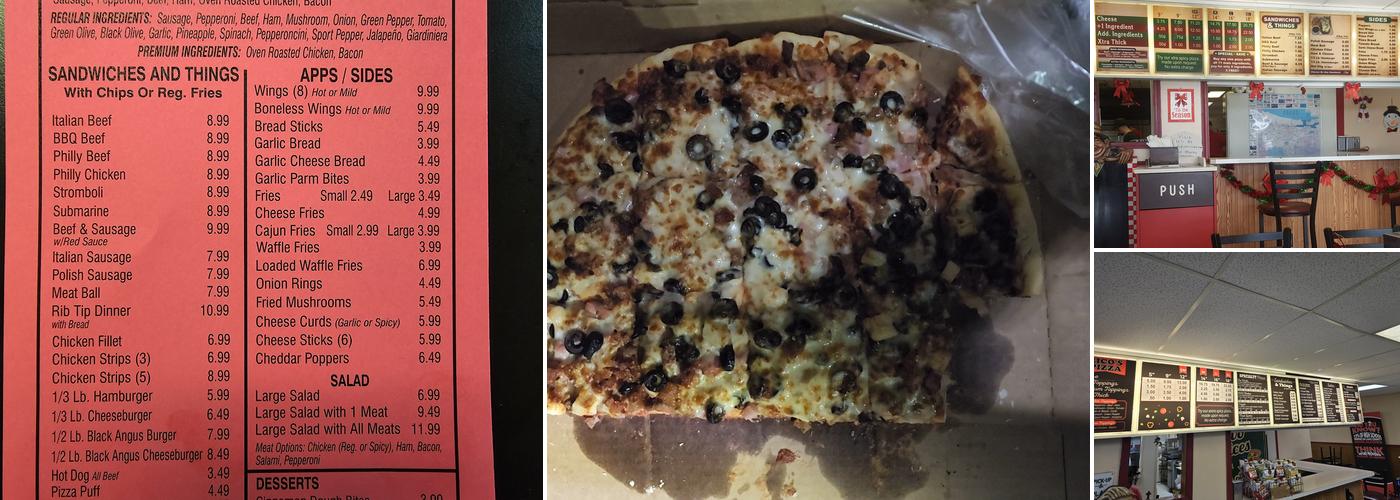 Rico's Pizza Menu