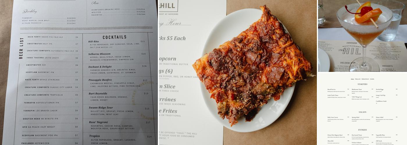 The Hill at Serenbe Menu
