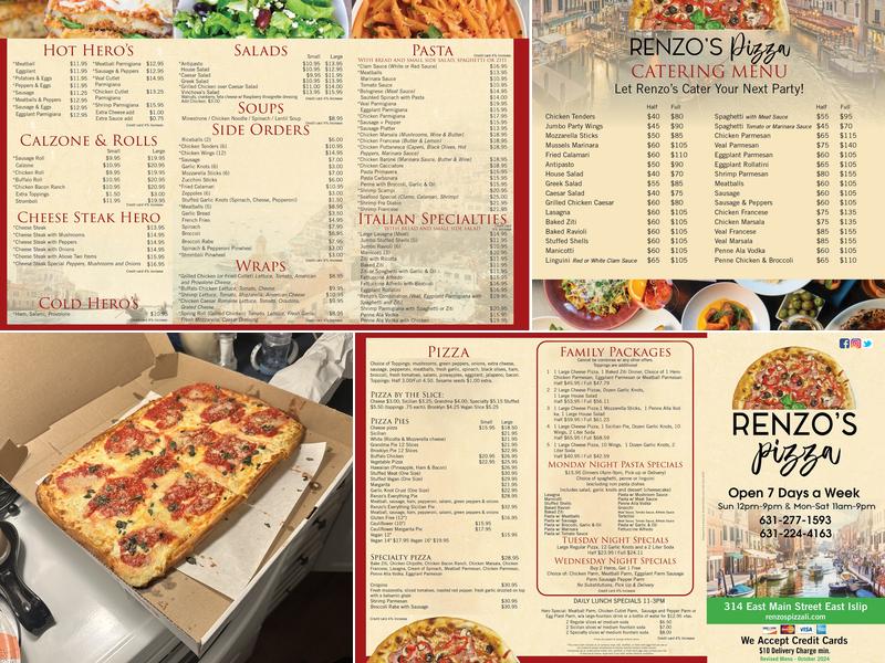 Renzo's Menu