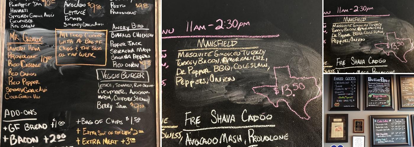 The Librarium Cafe Menu