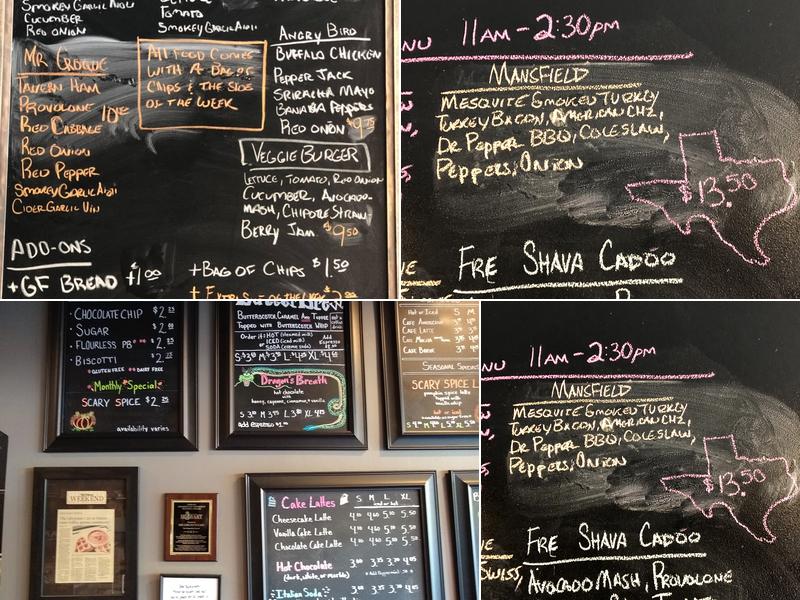 The Librarium Cafe Menu