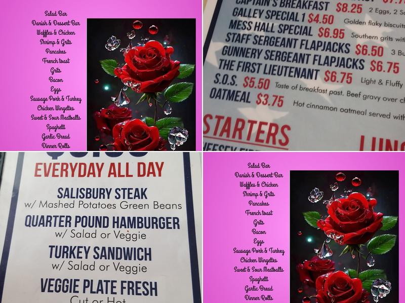 Veterans' Cafe and Catering Menu