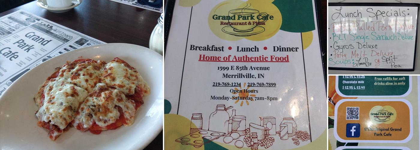 The Original Grand Park Cafe & Pizza Menu