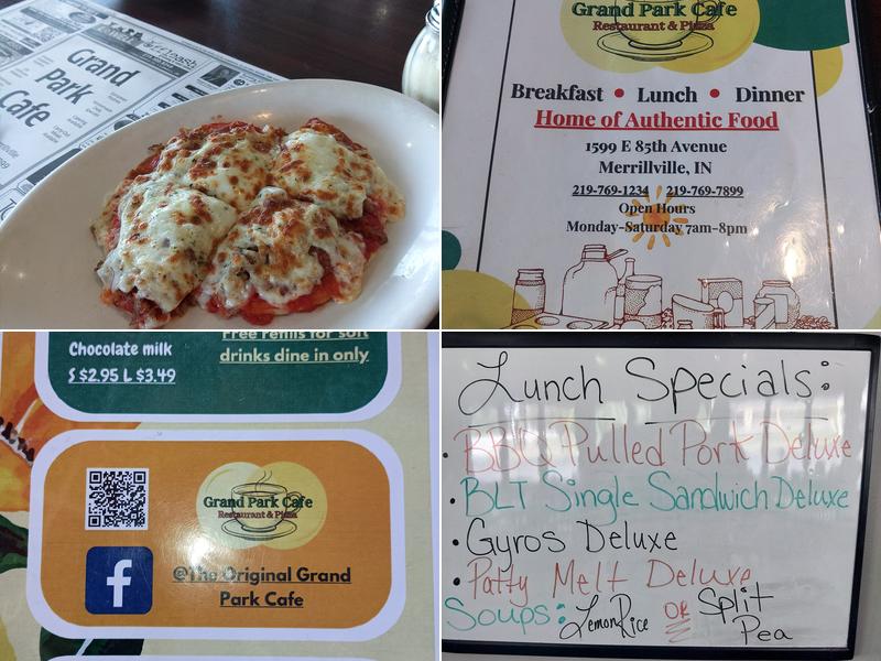 The Original Grand Park Cafe & Pizza Menu