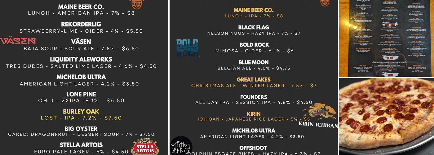 LG’s Pizzeria and Pub Menu