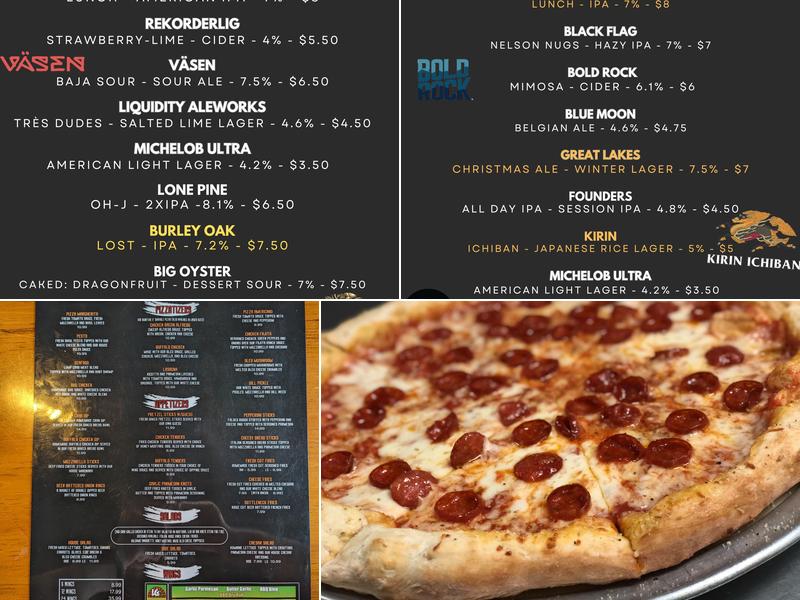 LG’s Pizzeria and Pub Menu
