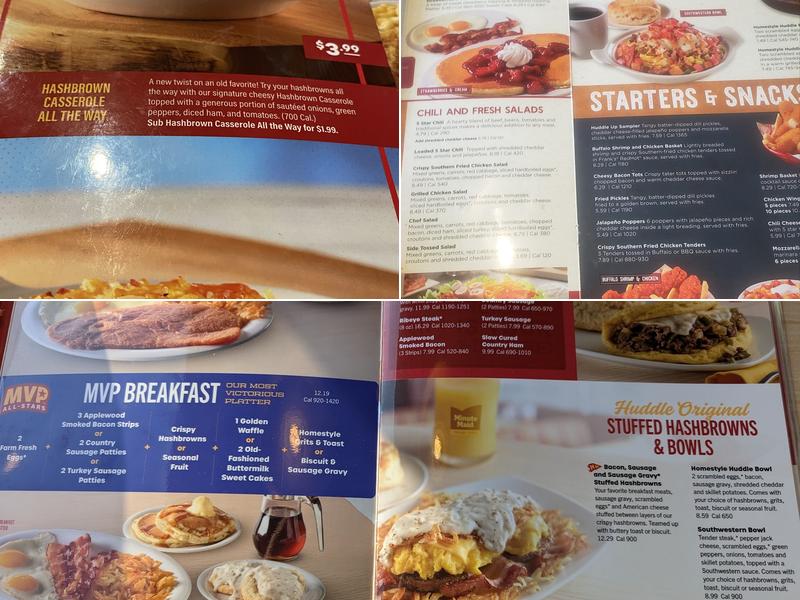 Huddle House Menu