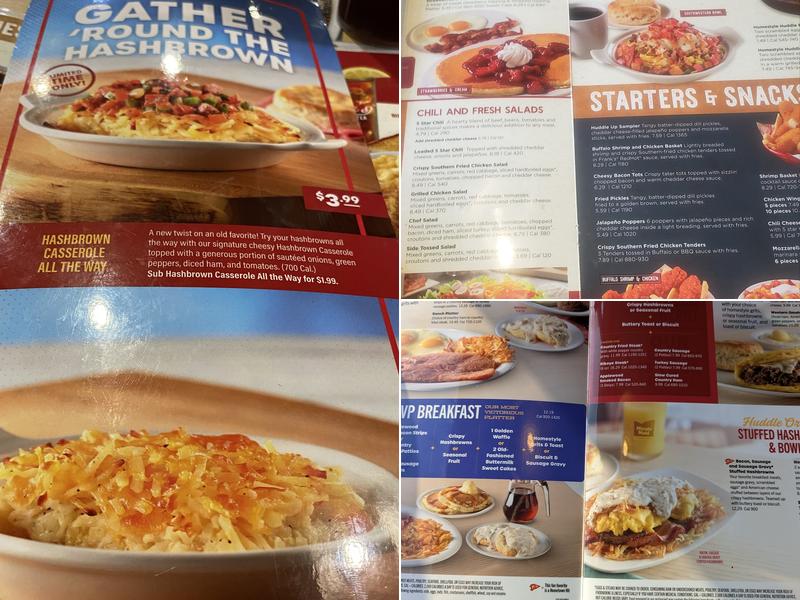 Huddle House Menu