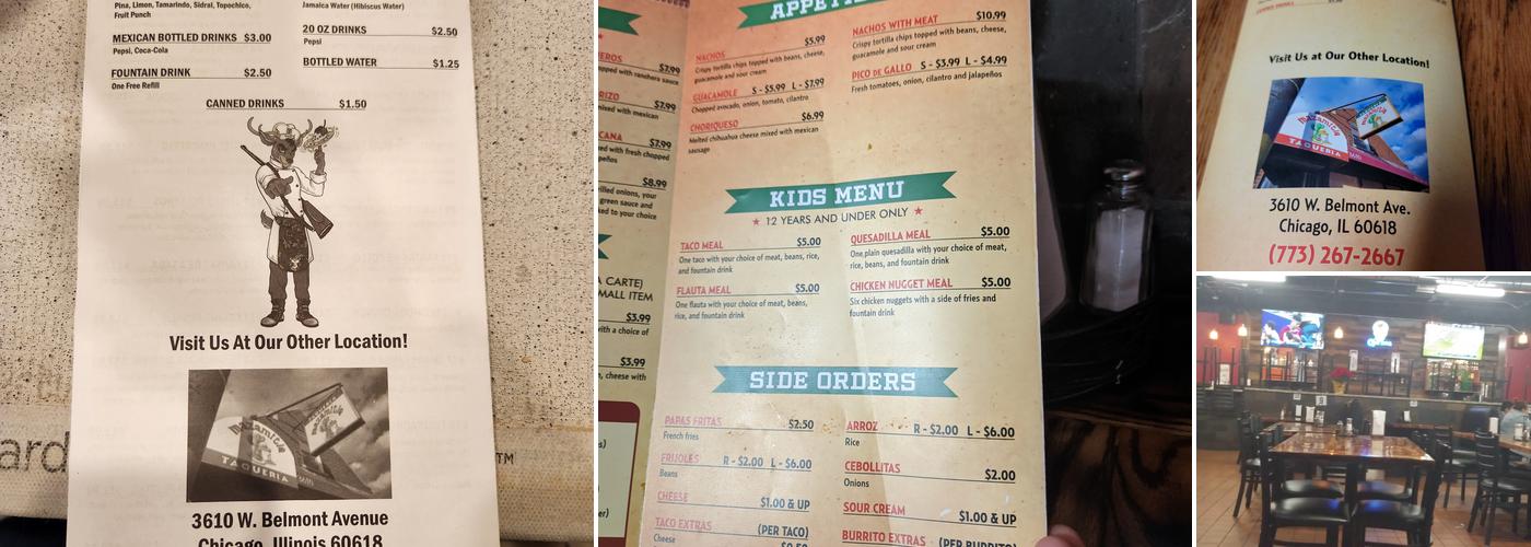 Taqueria Mazamitla Menu