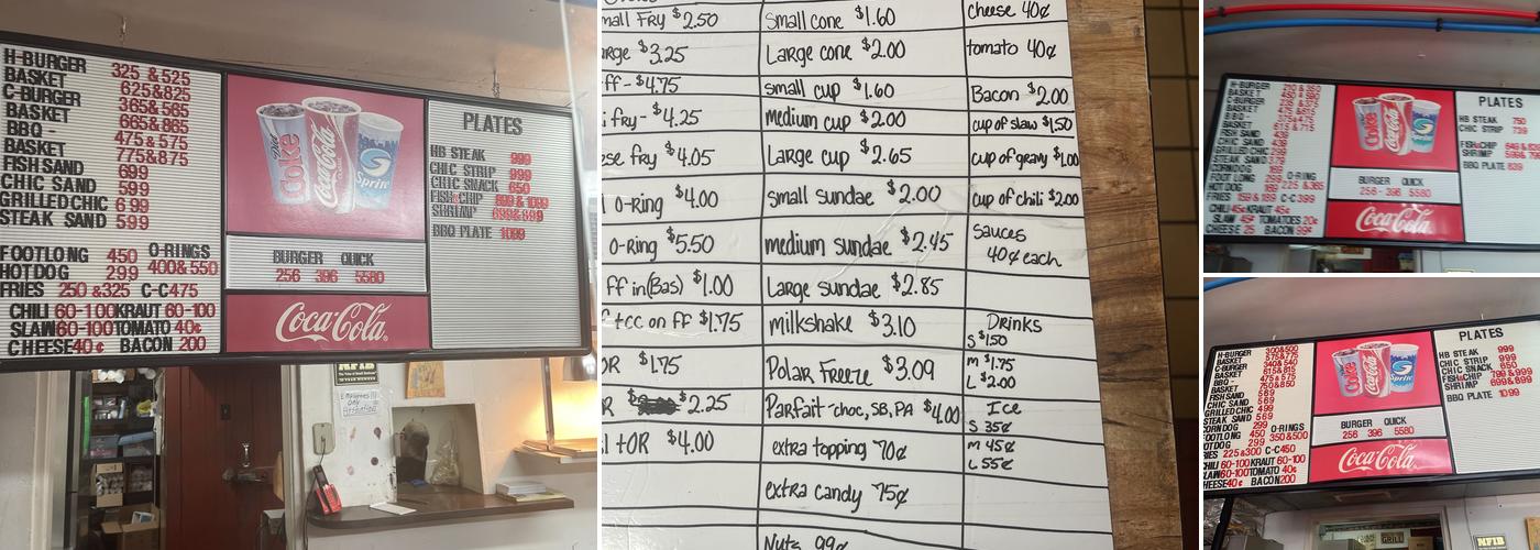 Burger Quick Menu